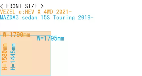 #VEZEL e:HEV X 4WD 2021- + MAZDA3 sedan 15S Touring 2019-